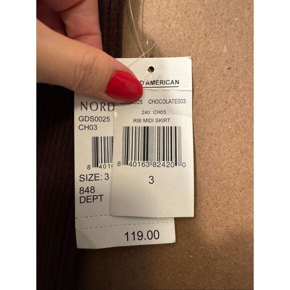 NWT Good American Ribbed Knit Skirt - Picture 4 of 7